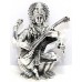 Silver Saraswati 925 Statue Figurine Sterling Idol Goddess India Handmade W452
